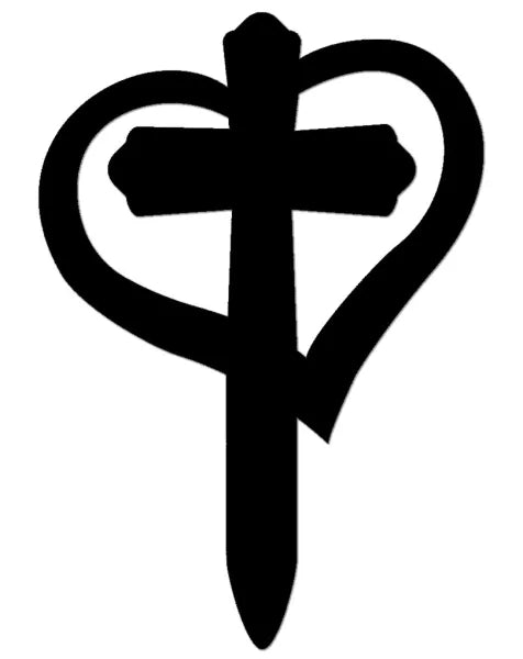 Personalisiertes Grabkreuz mit Großem Herz mit Schmetterling aus wetterbeständigem Plexiglas